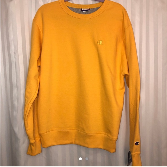 New yellow/gold champion crewneck - Picture 2 of 2